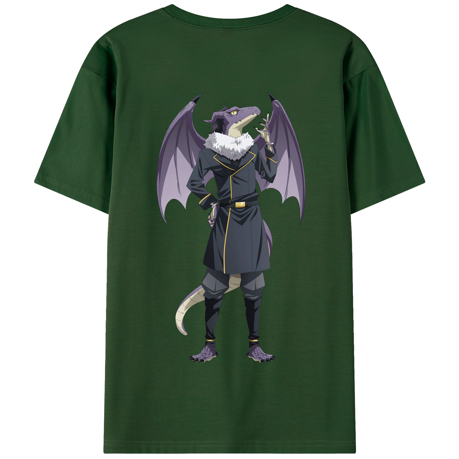 （画像用） 転スラ Regarding Reincarnated to Slime 綿100％半袖Tシャツ（背面プリント）